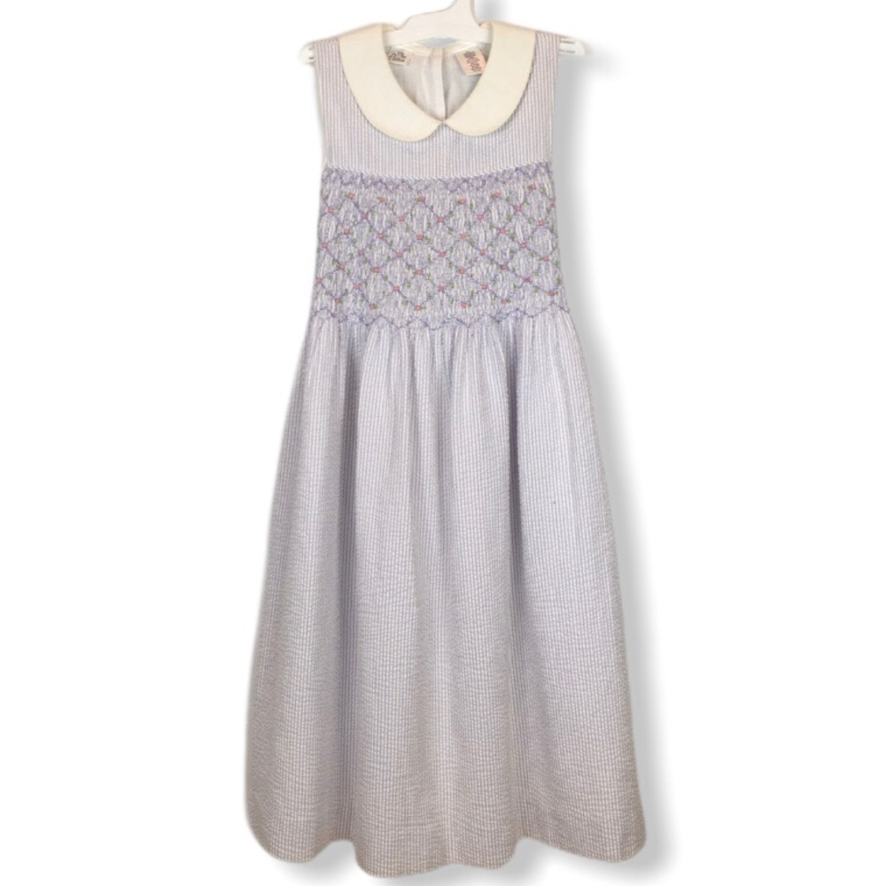 Girls Miss Attitude Seersucker Dress